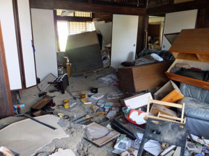 熊本地震発生時の室内（2）